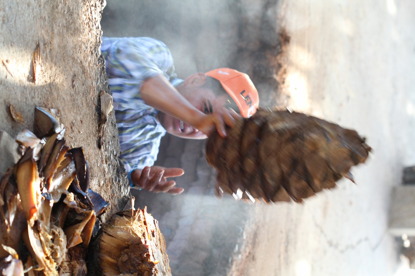 Underground earth oven